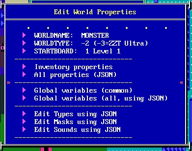 World property editor