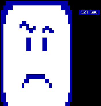 ZZT Guy loses his trademark smile